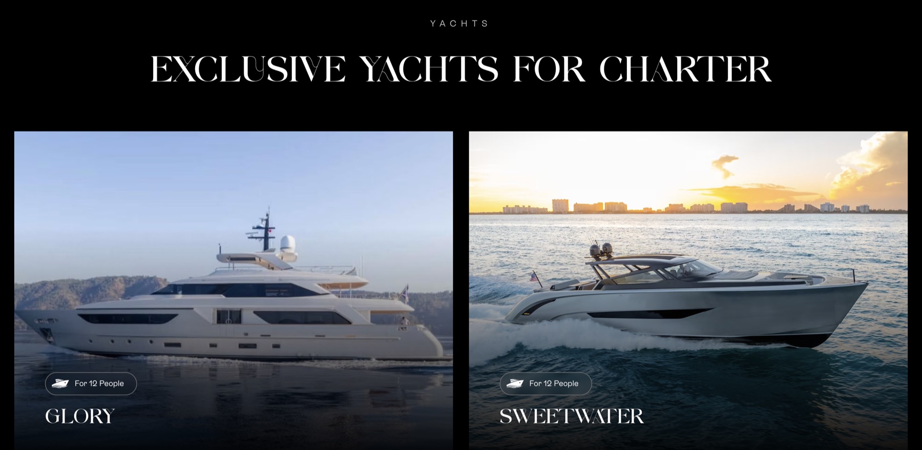 Propel Yachts — Web Design